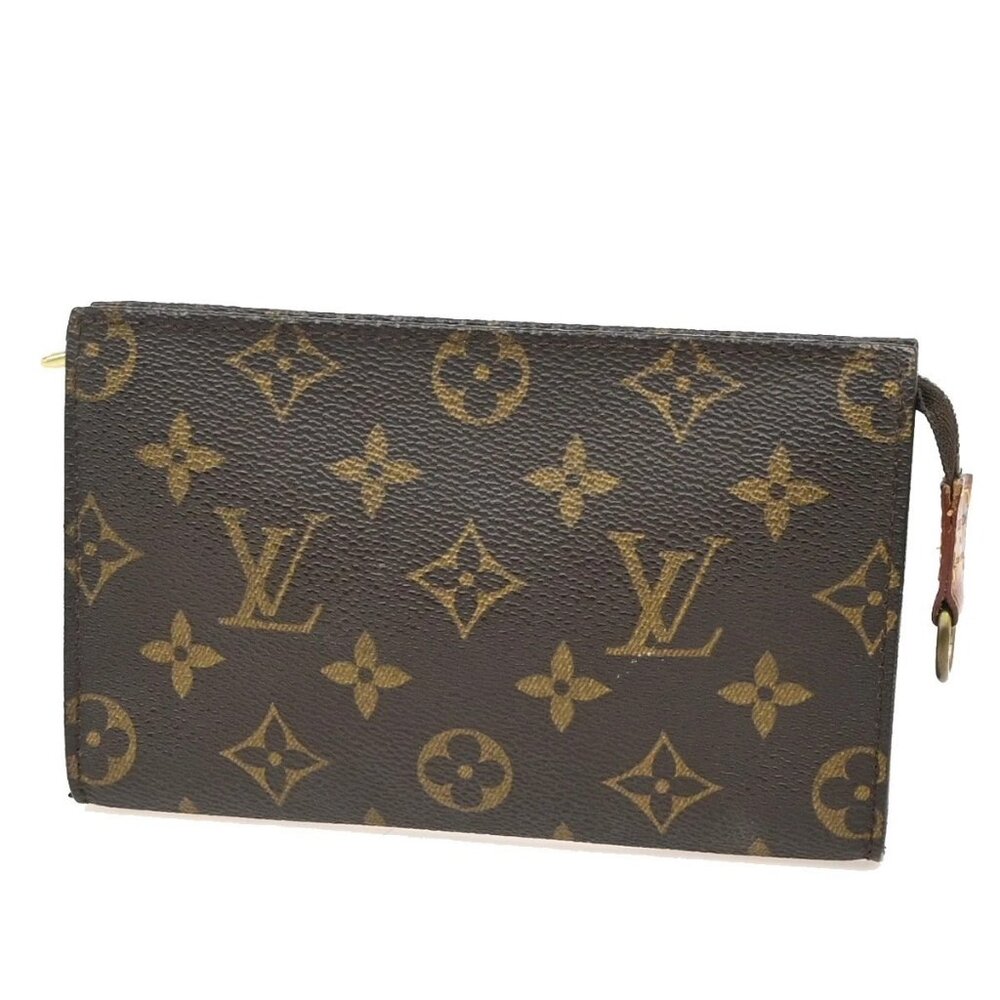 LOUIS VUITTON LV Bucket PM Clutch Pouch Bag Monogram Leather France 04KC029